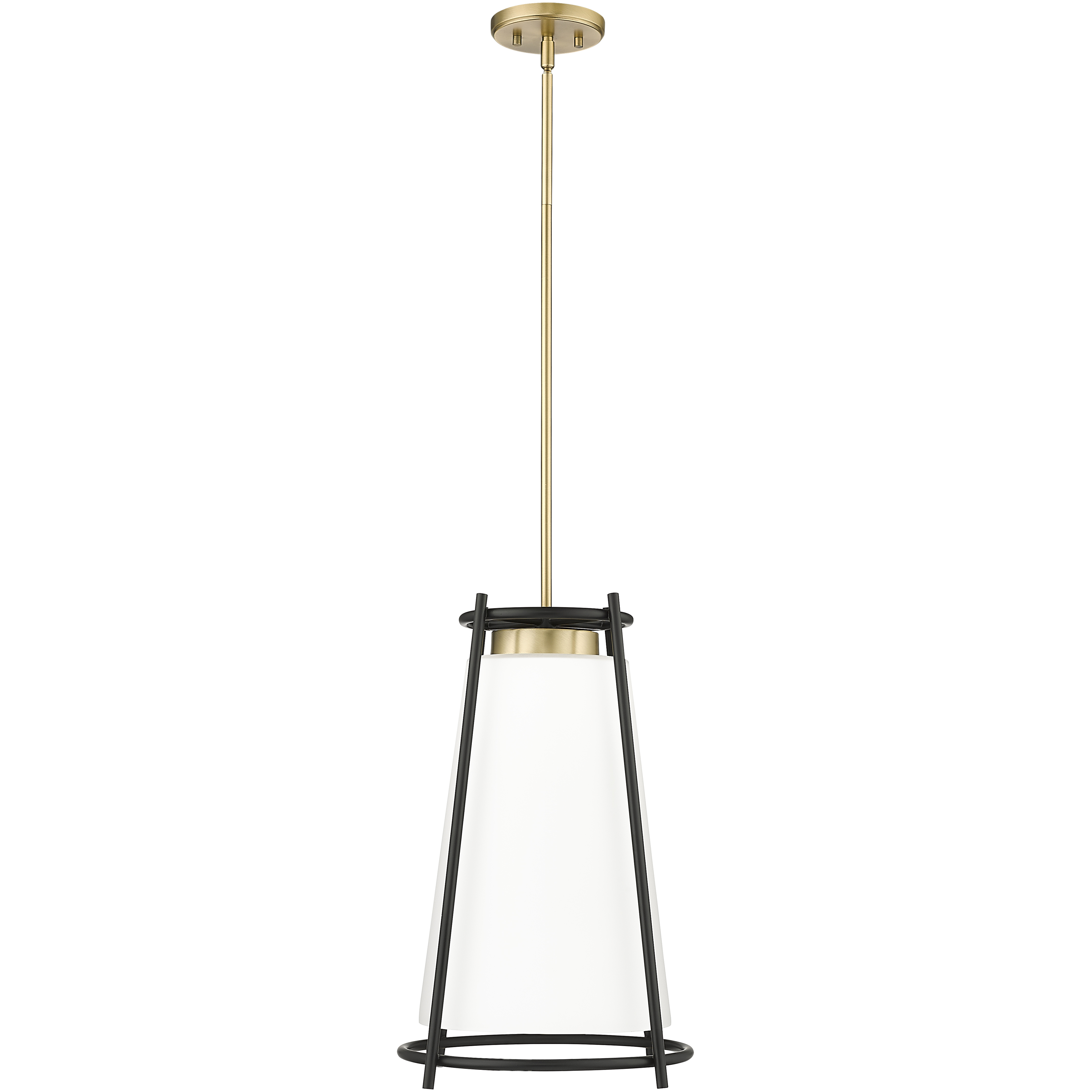 Milroe 1 Light 14 inch Vintage Brass Indoor Pendant Ceiling Light